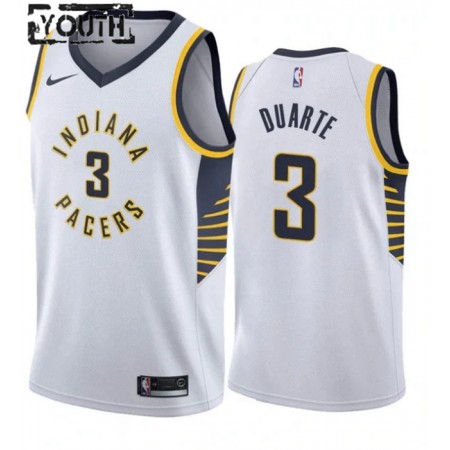 Camiseta Niños Indiana Pacers Chris Duarte 3 2022-23 Nike Association Edition Blanco Swingman Camiseta Niños Indiana Pacers Chris Duarte 3 2022-23 Nike Association Edition Blanco Swingman